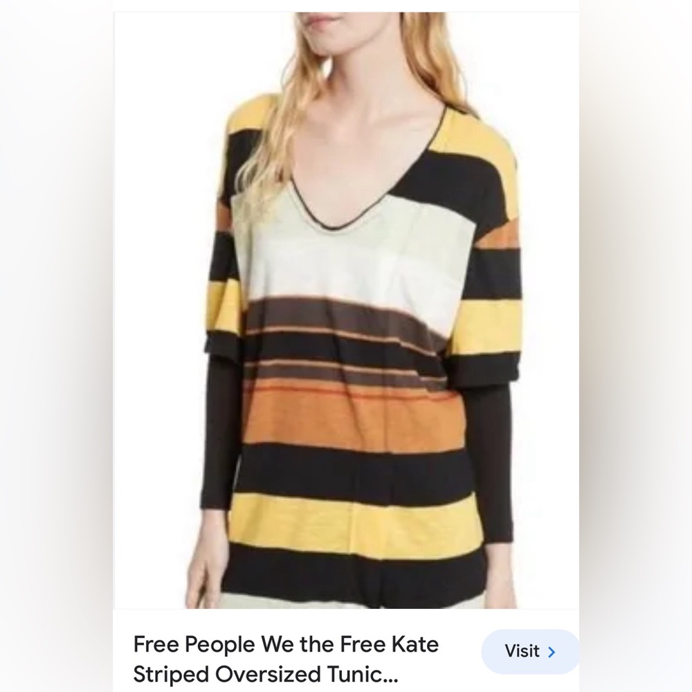 We the free oversized tunic size Large